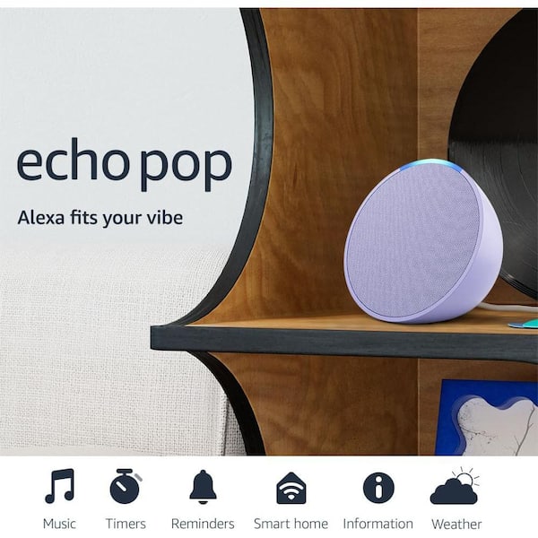 amazon echo pop 2個 Echo Pop | コンパクトスマートスピーカー with Alexa