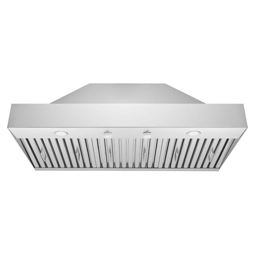 IN-R230 36 in. Built-In Flush Mount Range Hood Insert, 390 CFM, Quiet, Baffle filters, Stainless Steel