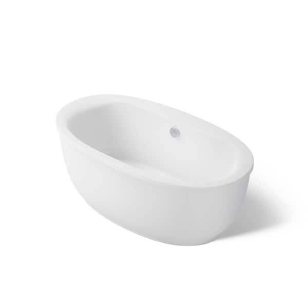 K KOHLER Sunstruck 65.5 in. x 35.5 in. Soaking Bathtub with
