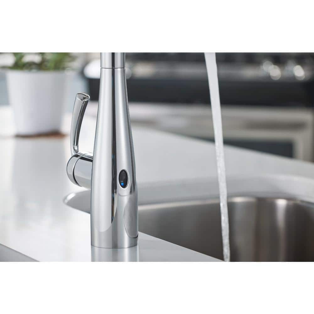 Chrome Touchless Kitchen Faucet with Pull-out Spray