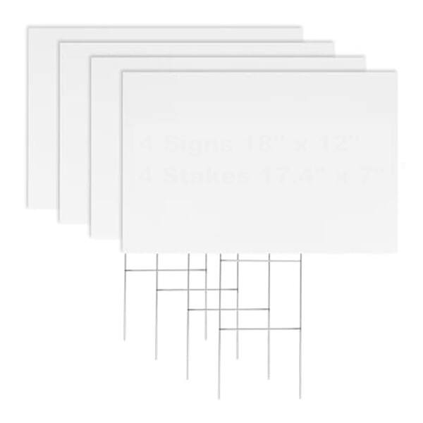 thumbnail image 2 of Custom Corrugated Plastic Yard Sign – Print Your Text – Free Stakes Included 2 of 2