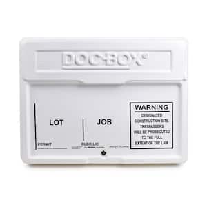 21 in. x 27 in. x 4 in. Outdoor/Indoor Posting Permit Box Unit with Lock