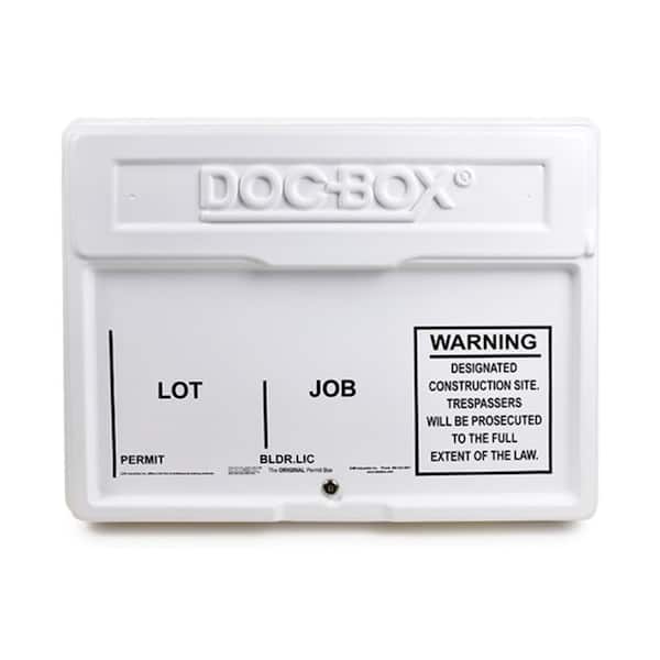 DOC-BOX 21 in. x 27 in. x 4 in. Outdoor/Indoor Posting Permit Box Unit with Lock