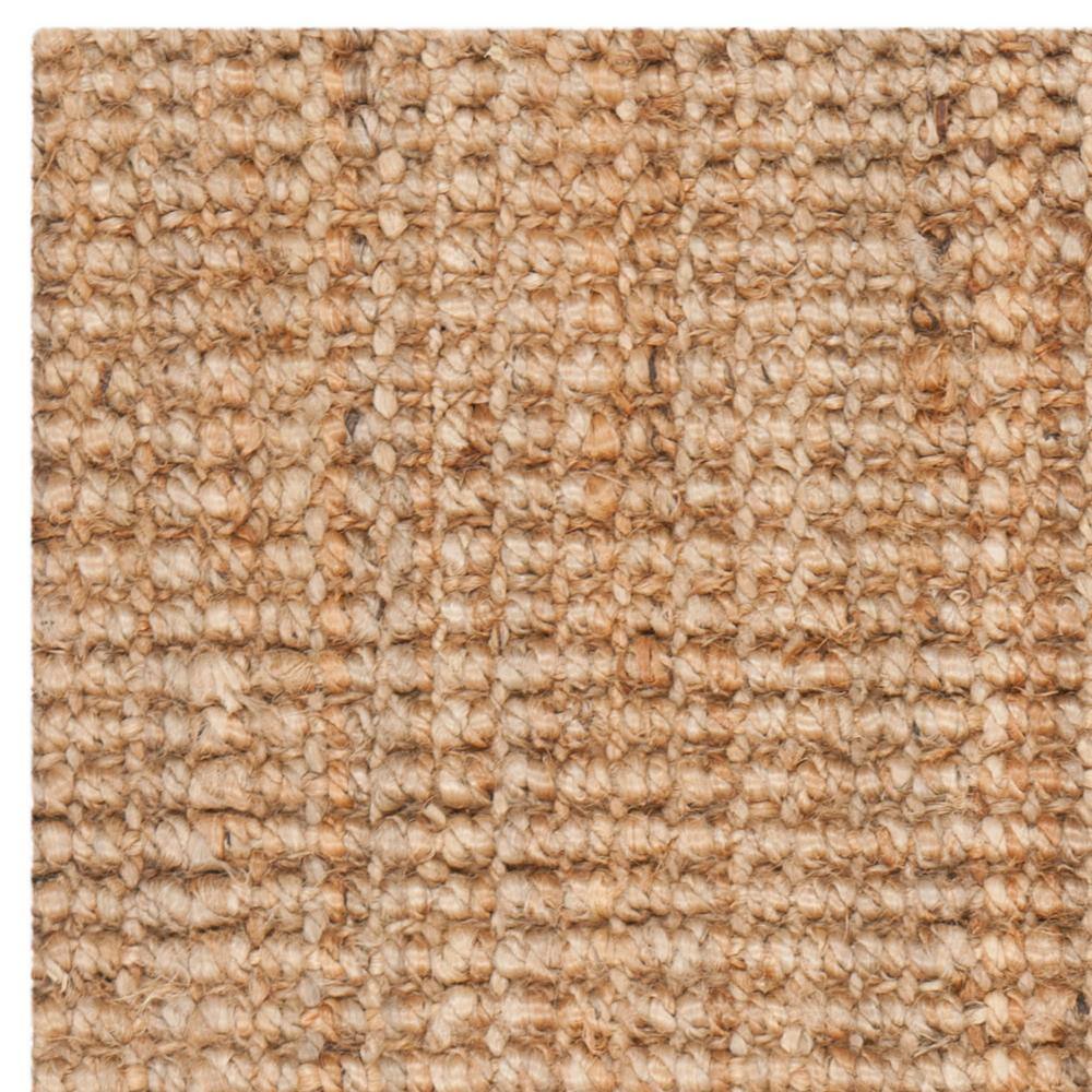 Natural Brown Handmade Flat Woven Cotton Area Rug