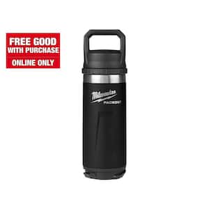 PACKOUT Black 18 oz. Insulated Bottle W/Chug Lid