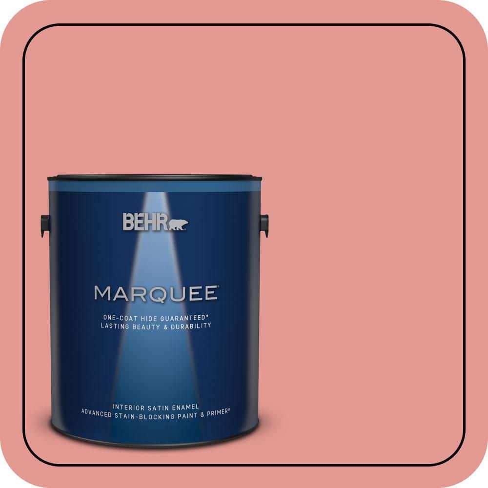 1 gal. #160D-4 Strawberry Rose Satin Enamel Interior Paint & Primer price history on PriceWatchPro