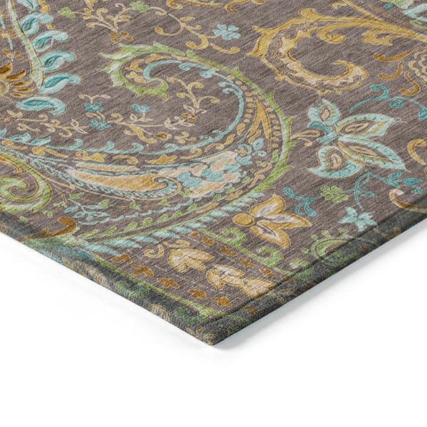 Chantille ACN533 Chocolate 10 ft. x 14 ft. Machine Washable Indoor/Outdoor Geometric Area Rug