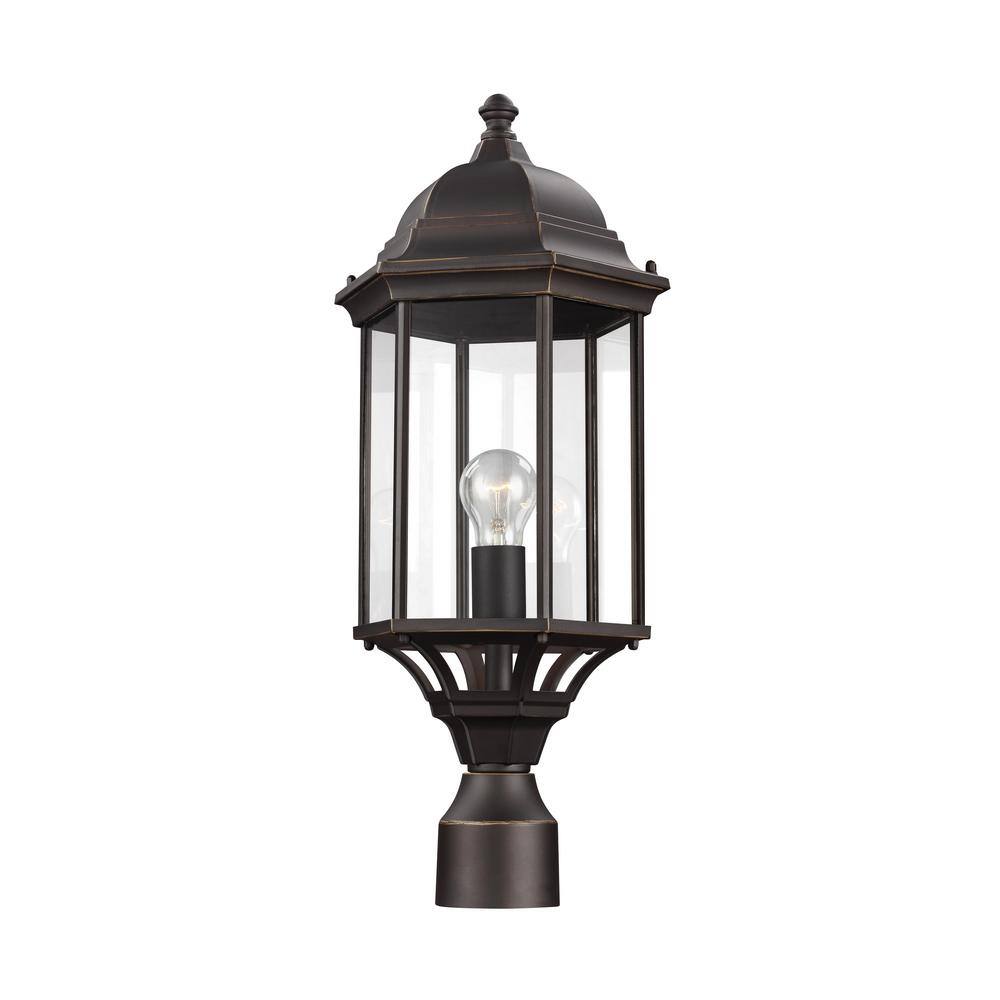 Generation Lighting Sevier 1-Light Outdoor Antique Bronze Lamp Post Light