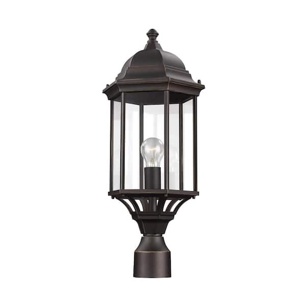 Generation Lighting Sevier 1-Light Outdoor Antique Bronze Lamp Post Light