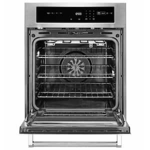 24 in. Single Electric Wall Oven Self-Cleaning with Convection in Stainless Steel