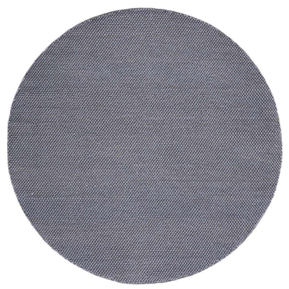 Natura 6 ft. x 6 ft. Dark Gray Textured Solid Round Area Rug price history on PriceWatchPro