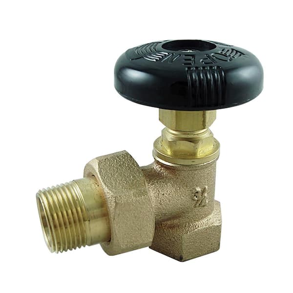 Unbranded 1/2 in. Hot Water Angle Threaded Bronze Valve