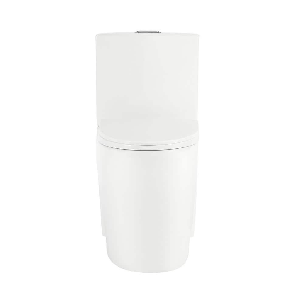 St. Tropez White Elongated Two-Piece Dual-Flush Toilet
