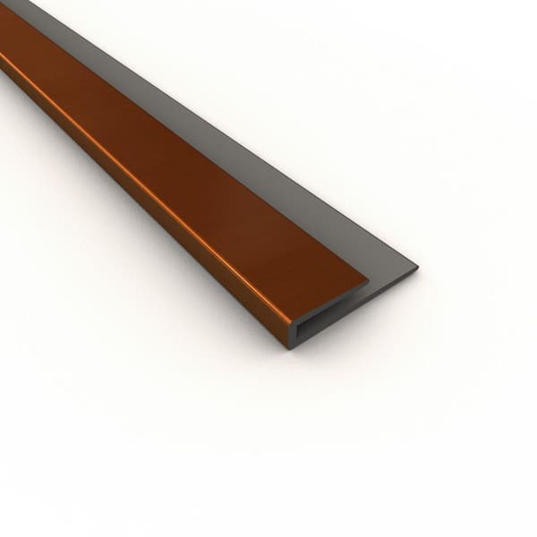 Fasade 18 in. Oil-Rubbed Bronze PVC Large Profile J-trim