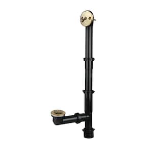 Trip Lever 1-1/2 in. Bath Waste and Overflow Drain in Polished Brass