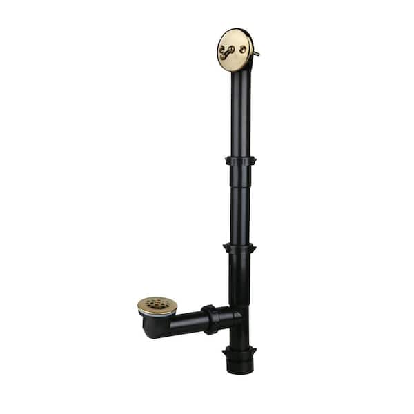 Streamline Trip Lever 1-1/2 in. Bath Waste and Overflow Drain in Polished Brass