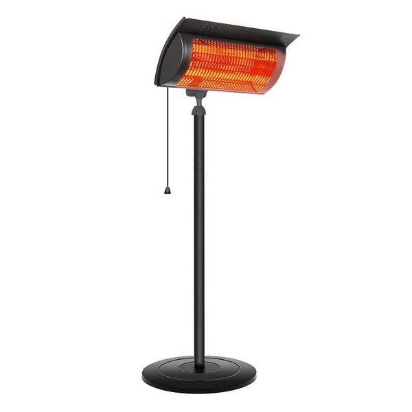 Cesicia 77. 65 in. H 1,500-Watt Iron Standing Electric Infrared Patio Heater
