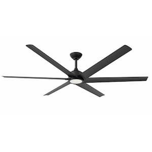 Hillsdale 65 in. Integrated LED Indoor/Outdoor Coal Ceiling Fan with Light Kit and Remote Control