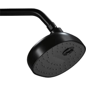 Statement 3-Spray Patterns with 2.5 GPM 8 in. Wall Mount Fixed Shower Head in Matte Black