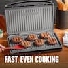 George Foreman 100 sq. in. Silver Indoor Grill with Removable Plates GRP99  - The Home Depot