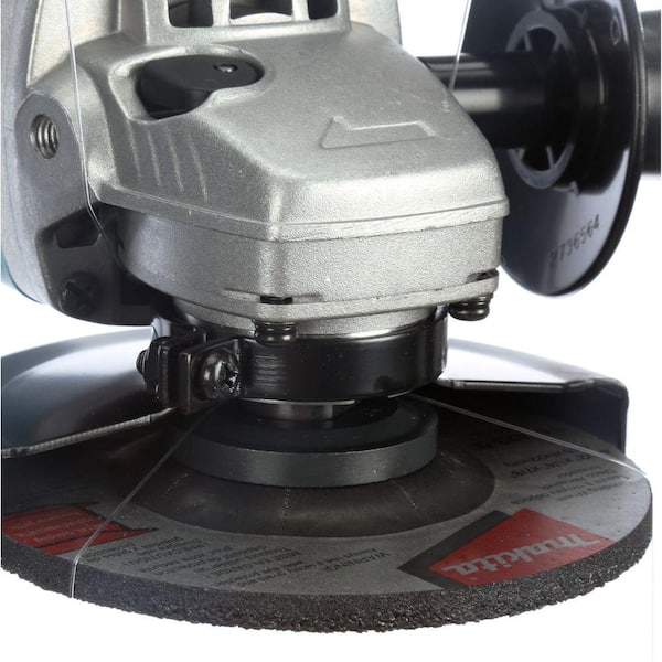 Makita 7.5 Amp Corded 4-1/2 in. Easy Wheel Change Compact Angle