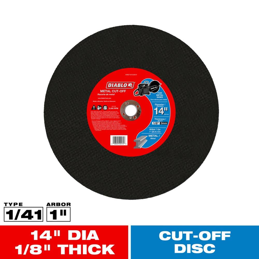 14 in. x 1/8 in. x 1 in. Metal High Speed Cut-Off Disc price history on PriceWatchPro