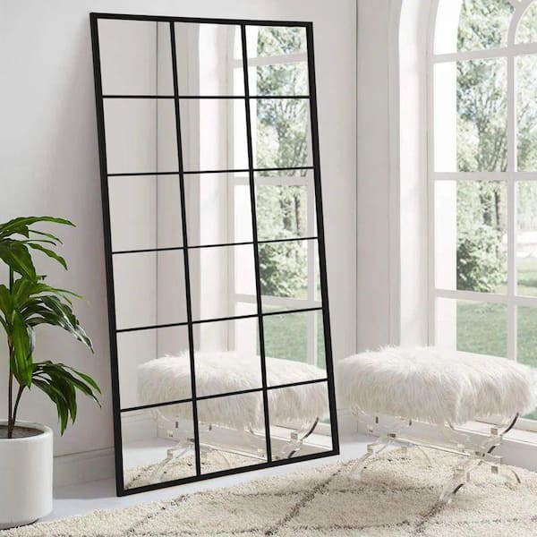 Lirago 30 in. W x 69 in. H Industrial Full Length Iron Frame