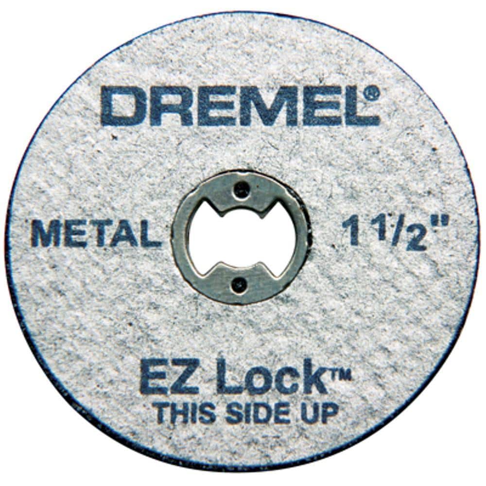 klatre helt bestemt Cater Dremel EZ Lock 1-1/2 in. Rotary Tool Metal Cut-Off Wheels for Metal  (5-Pack) EZ456 - The Home Depot
