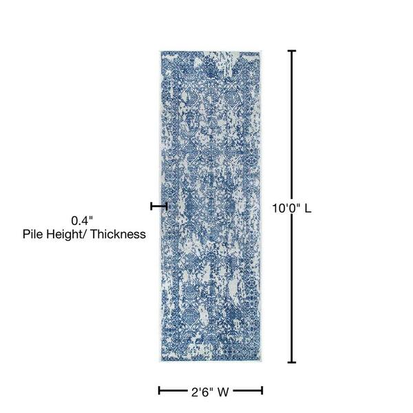 2 Odell Distressed Persian Light Blue 12 fashion ft. x 15 ft. Area