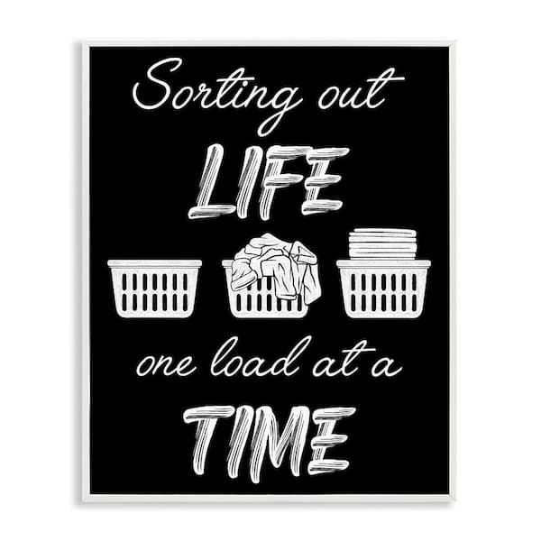 Sorting Out Life Laundry by Marcus Prime White Framed Giclee Country Art Print 20 in. x 16 in.
