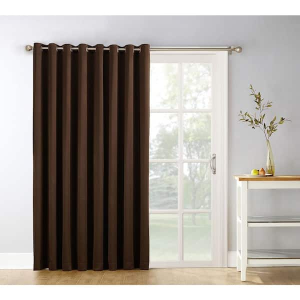 Sun Zero Chocolate Thermal Extra Wide Blackout Curtain - 100 in. W x 84 in. L