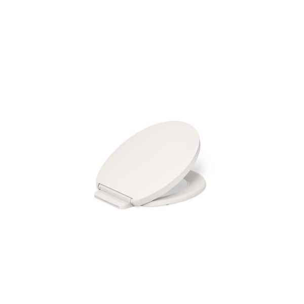 KOHLER Impro ReadyLatch Quiet-Close Round Front Toilet Seat in Biscuit