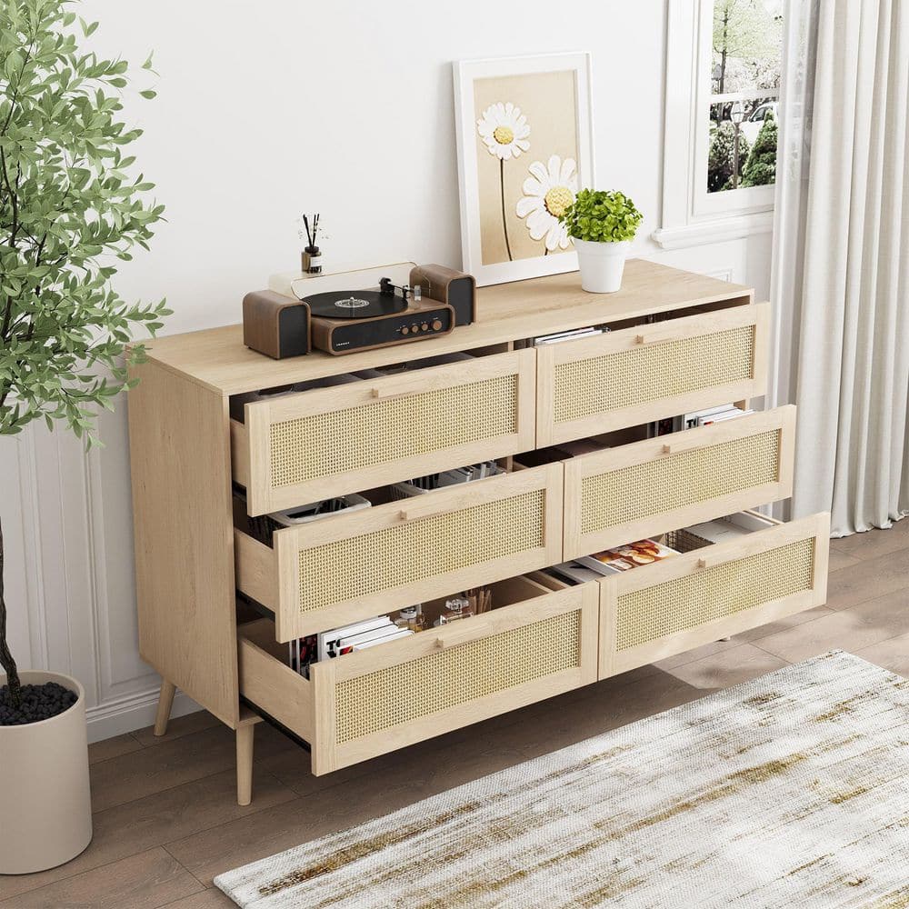 brown boho dresser Boho Noah Dresser in Hazelnut Solid Wood