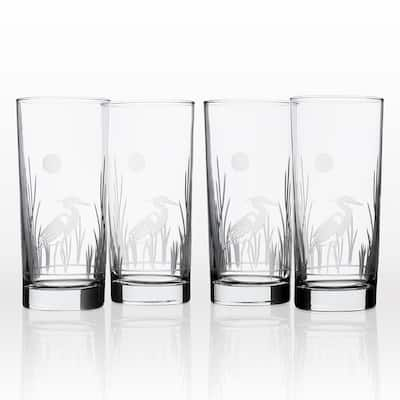 Rolf Glass Cyclone 17 fl. oz. Stemless Wine Glasses Set (Set of 4) 455334-S/ 4 - The Home Depot