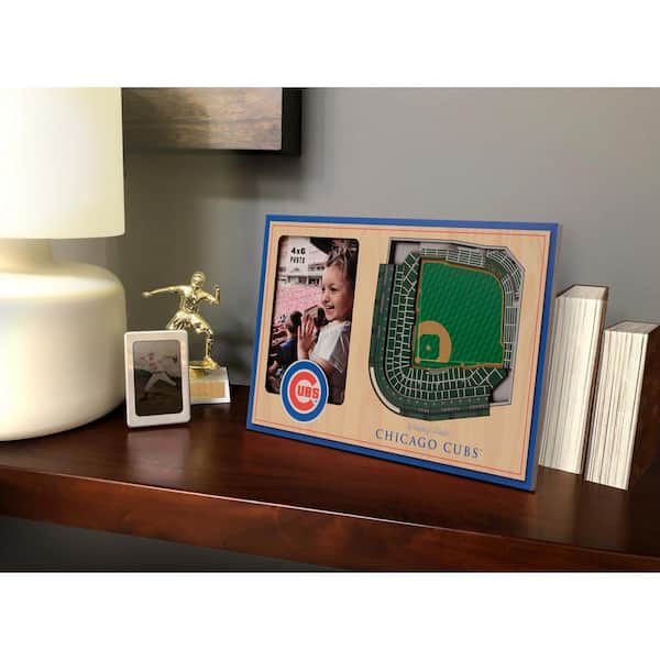 MLB Chicago Cubs Team Colored 3D StadiumView with 4 in. x 6 in. Picture Frame