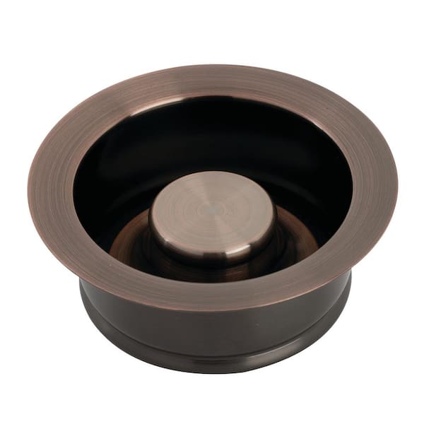Kingston Brass 4-1/2 in. D. Brass Garbage Disposal Flange and Stopper in Antique Copper