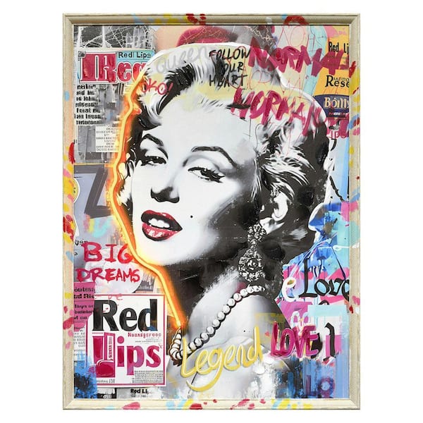 Classy Art 1-Piece Framed Mixed Media Music Wall Art 37 in. x 25