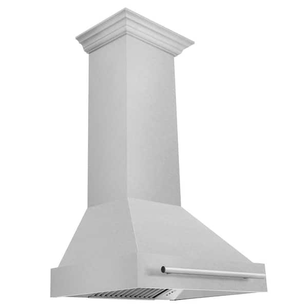 ZLINE Kitchen and Bath 30 in. 400 CFM Ducted Vent Wall Mount Range Hood in Fingerprint Resistant Stainless Steel
