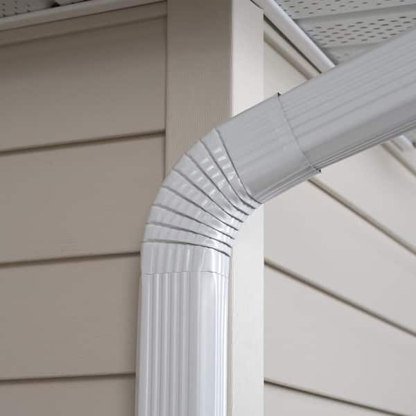 Amerimax Home Products 2 in. x 3 in. White Aluminum