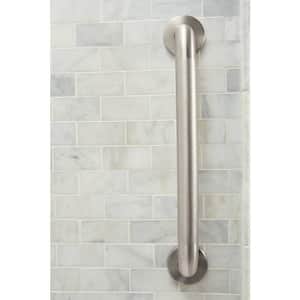 Home Care 12 in. x 1-1/4 in. Concealed Screw Grab Bar with SecureMount in Peened Stainless Steel