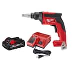 M18 FUEL 18-Volt Lithium-Ion Brushless Cordless Drywall Screw Gun W/ 3.0Ah Battery and Charger