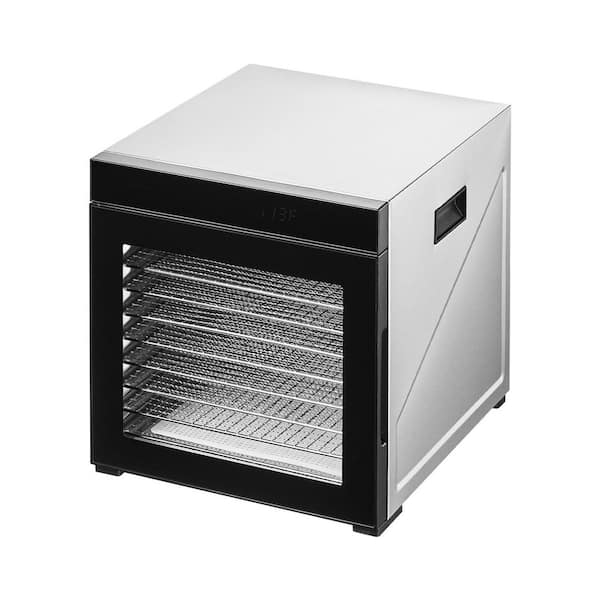 Food Dehydrator Machine, 10 Stainless Steel Trays, 1000W Electric Food Dryer with Adjustable Temperature & 24-Hour Timer