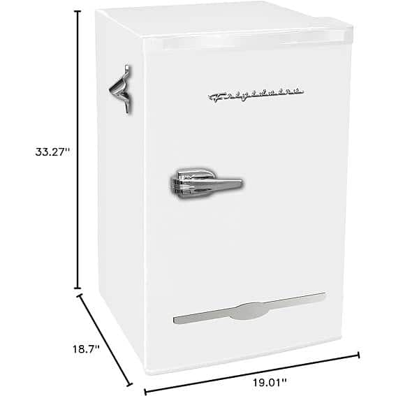 White Frigidaire Retro 6-Can Mini Fridge outlet