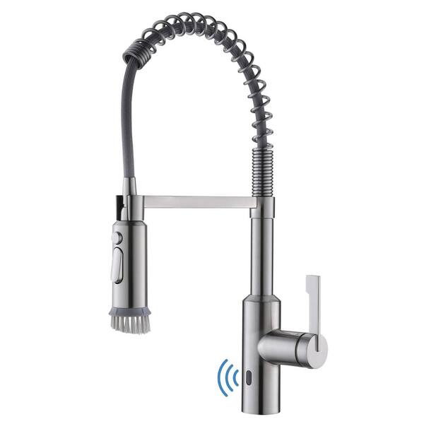 Boyel Living Single Handle Touchless Pull Down Sprayer Kitchen Faucet ...