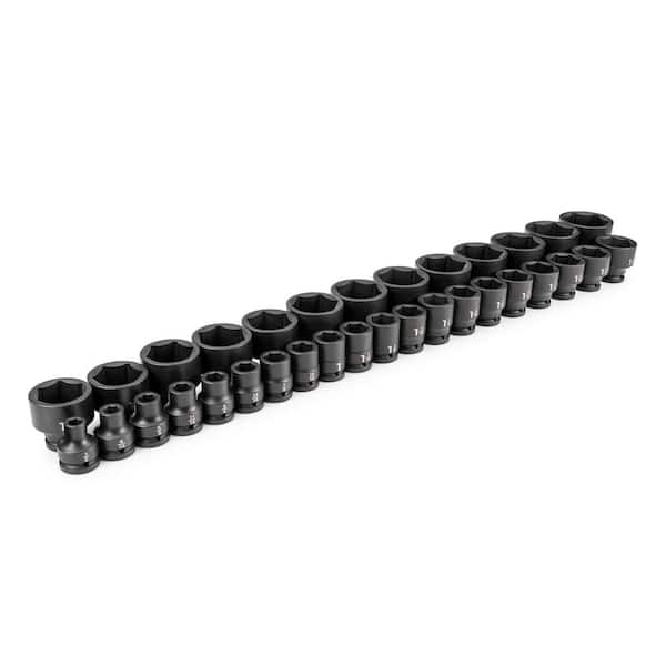 TEKTON 3/4 in. Drive 6-Point Impact Socket Set, 33-Piece (1/2 - 2-1/2 in.)