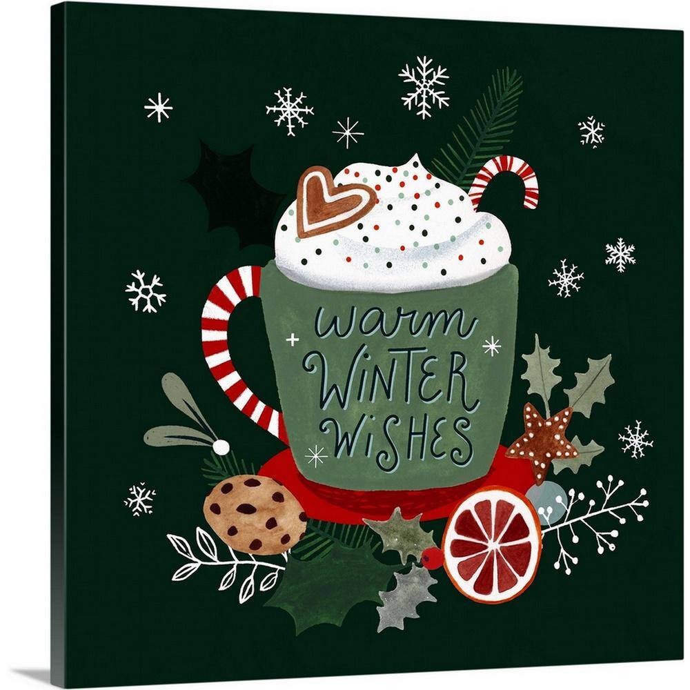 24 in. x 24 in. Christmas Comforts II by Victoria Borges Canvas Wall Art price history on PriceWatchPro