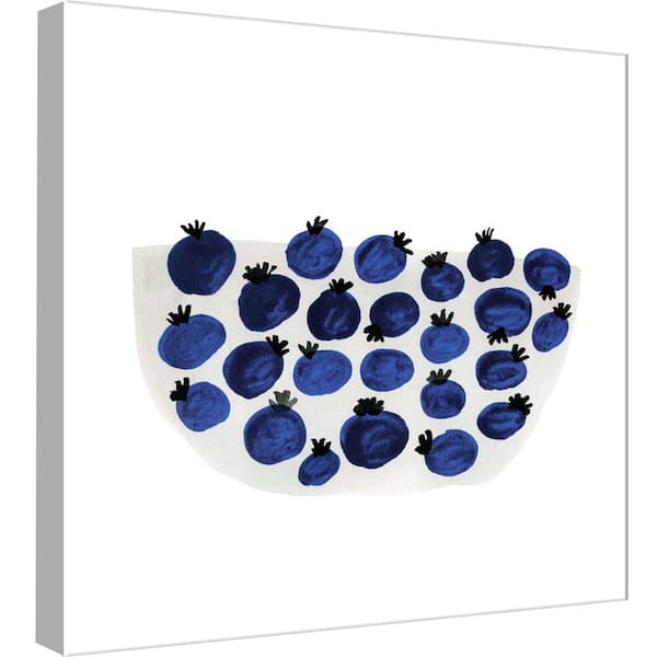 PTM Images 15 in. x 15 in. ''Blueberry Bowl'' Printed Canvas Wall Art