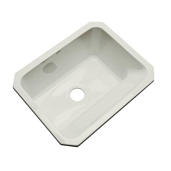 Thermocast Kensington Undermount Acrylic 25 in. Single Bowl Utility Sink in Tender Gray