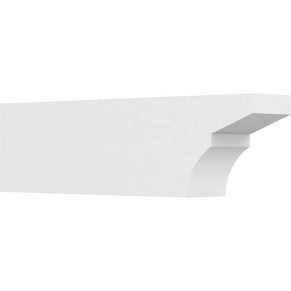 Ekena Millwork 6 in. x 10 in. x 36 in. Standard Monterey Architectural Grade PVC Rafter Tail Brace