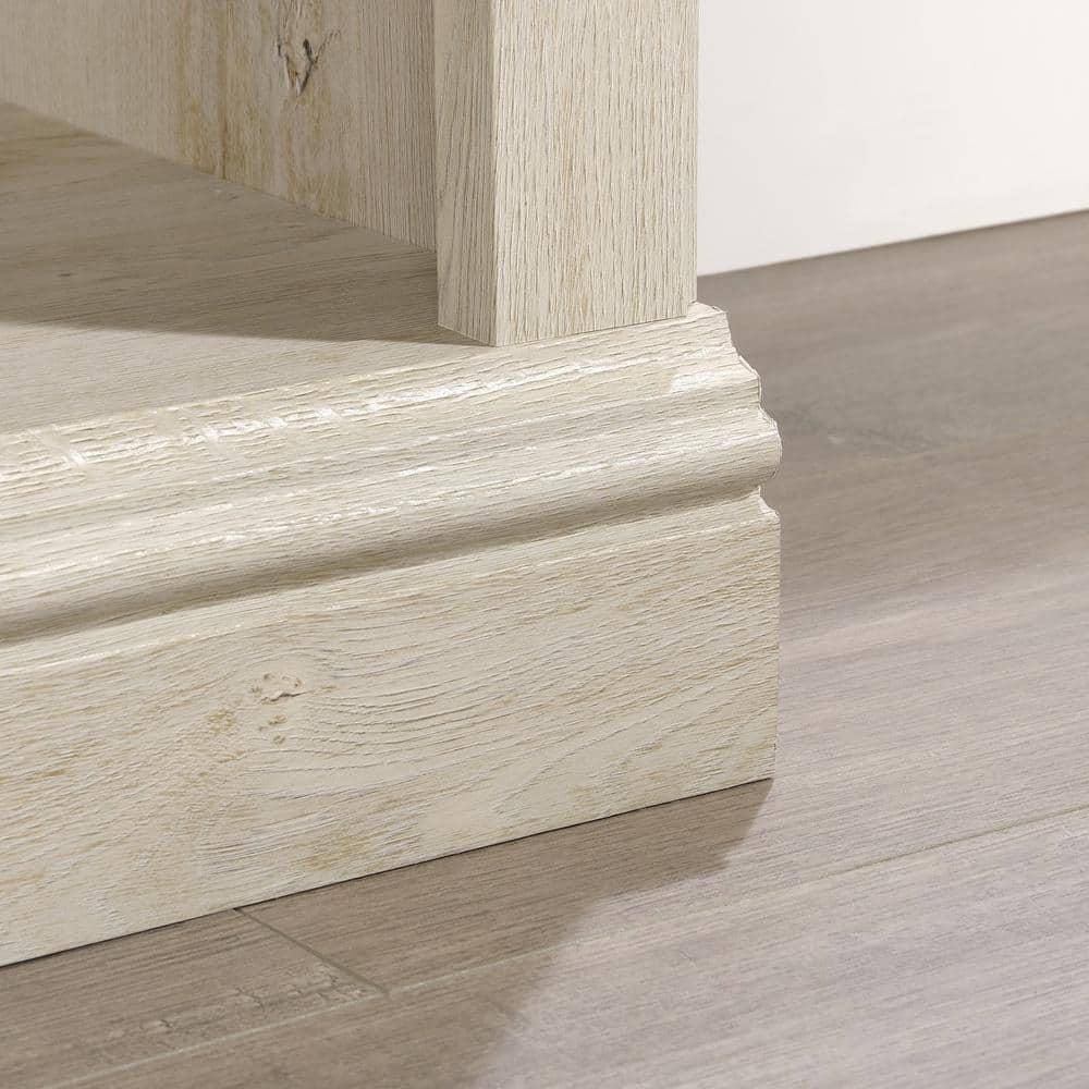 Adjustable Chalked Chestnut Wood 2-Shelf Bookcase